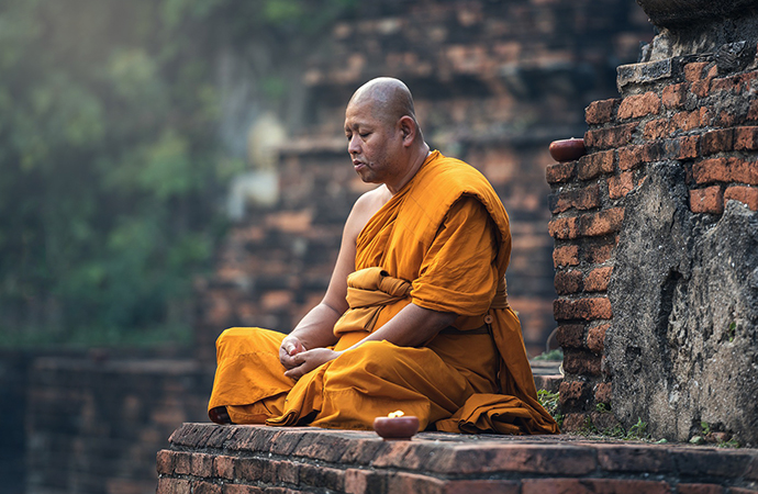 Монах в Таиланде