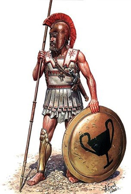 Гоплит афинской армии